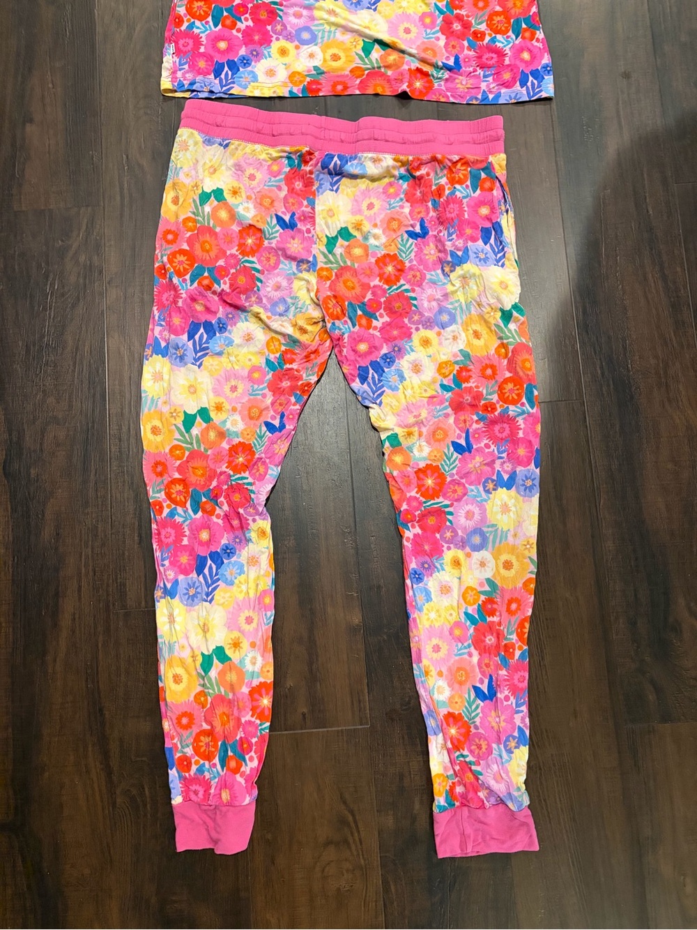 Little Sleepies Rainbow Blooms Bamboo Pajama Set Medium - Picture 7 of 7